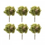 Hydrangea Stem (Set Of 6) 23"H Polyester, Green