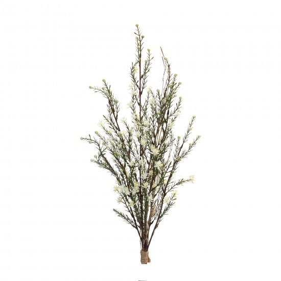 Leptospermum Bundle (Set Of 6) 26.25"H Plastic, Green, White, Brown