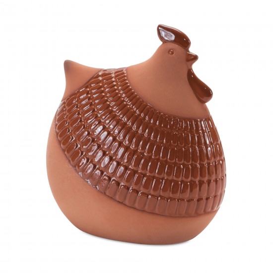 Chicken (Set Of 2) 6"H, 6.75"H Ceramic