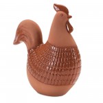 Chicken (Set Of 2) 6"H, 6.75"H Ceramic