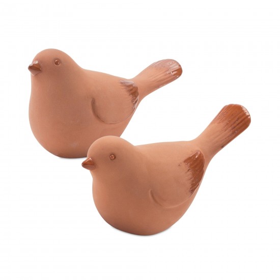 Bird (Set Of 4) 3"H, 3.5"H Ceramic