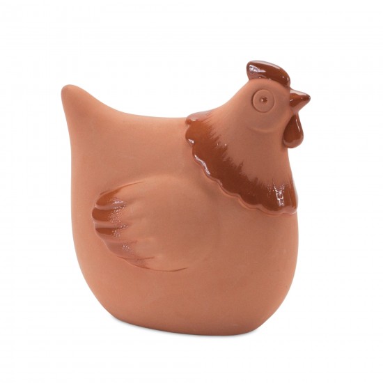 Chicken (Set Of 2) 5"H, 5.75"H Ceramic