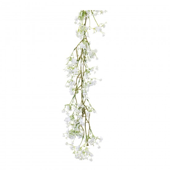 Baby'S Breath Garland (Set Of 2) 6'L Plastic/Polyester