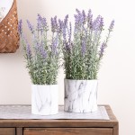 Potted Lavender (Set Of 2) 4.5"D x 17"H Plastic