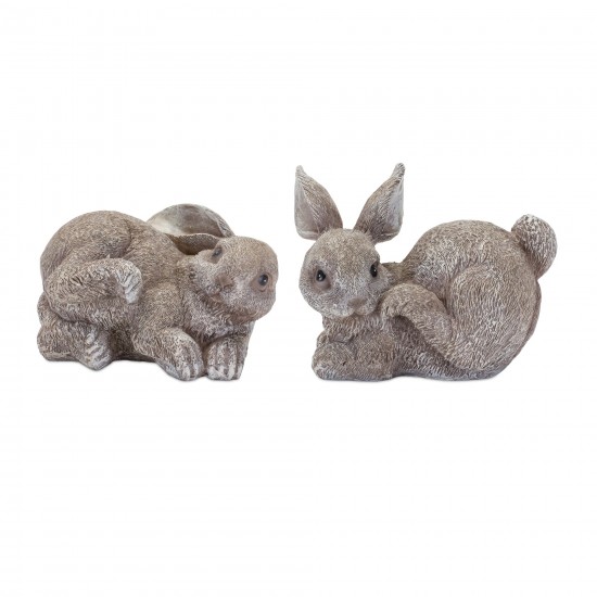 Bunny (Set Of 4) 3"H, 4"H Resin