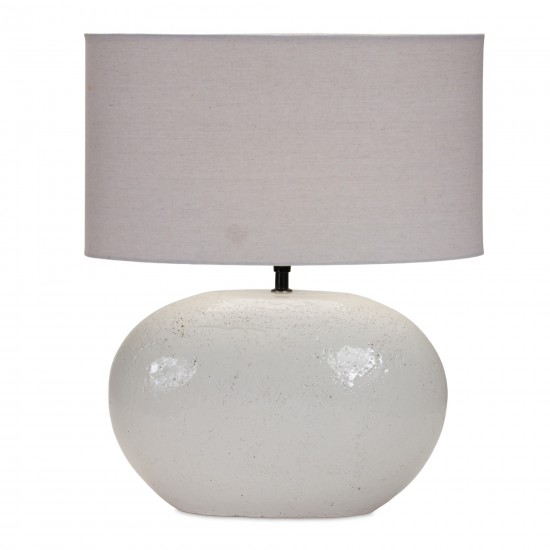 Table Lamp 20.5"H Terra Cotta/Linen