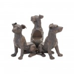 Dog Pot Holder (Set Of 6) 5"H Resin