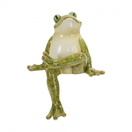 Frog Shelf Sitters (Set Of 3) 4"H Resin