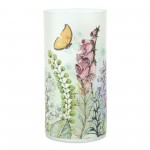 Foxglove And Butterfly Candle Holder (Set Of 6) 4"D x 8"H Glass