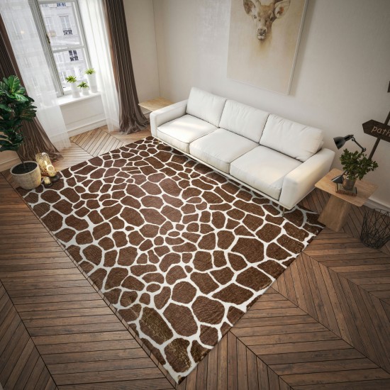 Akina AK4 Chocolate 2'3" x 7'6" Runner Rug