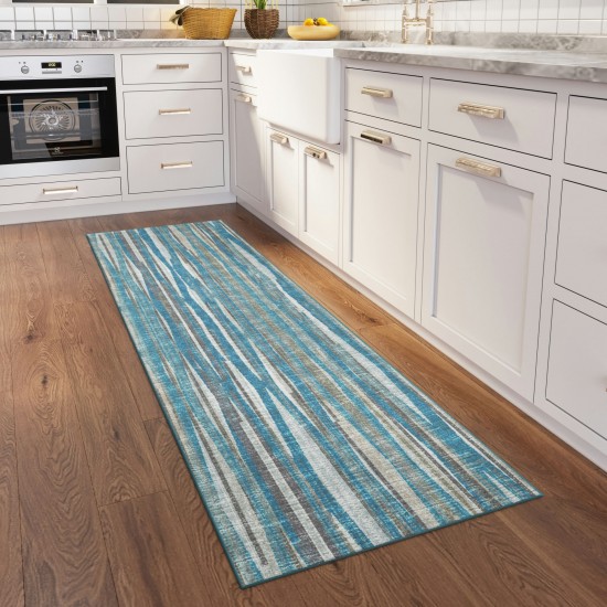 Amador AA1 Sky 2'6" x 8' Runner Rug