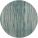 Amador AA1 Teal 10\' x 10\' Round Rug