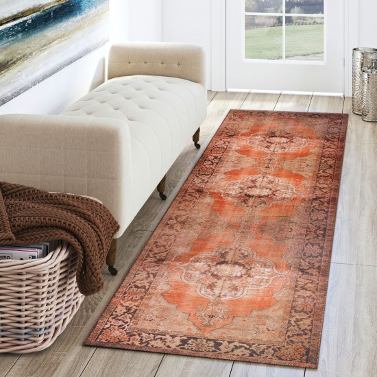 Amanti AM1 Ginger 2'3" x 7'7" Runner Rug