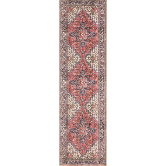 Amanti AM3 Cardinal 2'3" x 7'7" Runner Rug