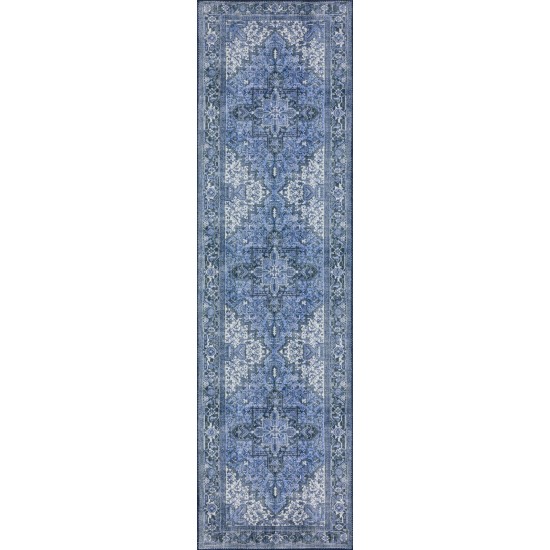 Amanti AM3 Cobalt 2'3" x 7'7" Runner Rug