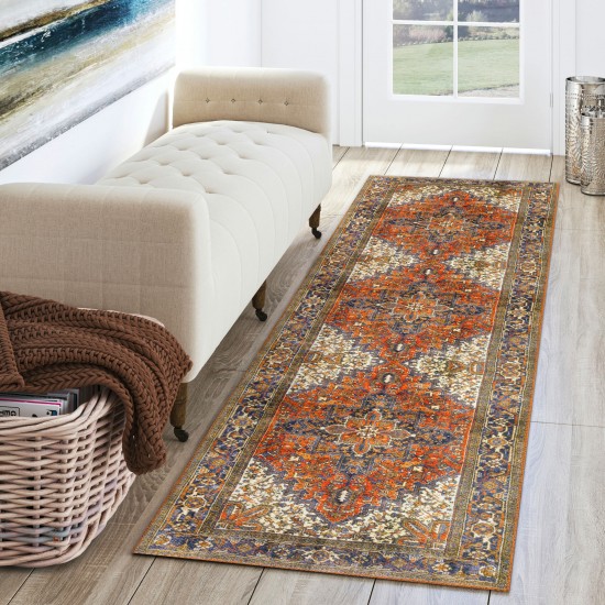 Amanti AM3 Copper 2'3" x 7'7" Runner Rug