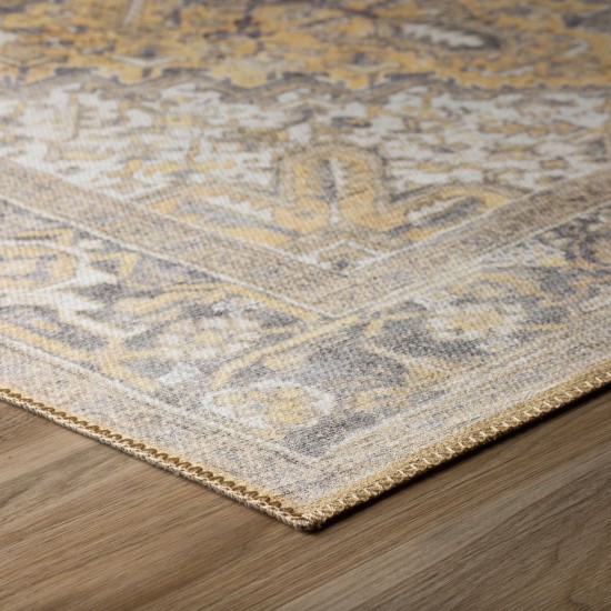 Amanti AM3 Gold 2'3" x 7'7" Runner Rug