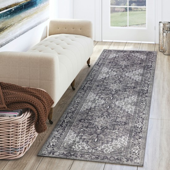 Amanti AM3 Steel 2'3" x 7'7" Runner Rug