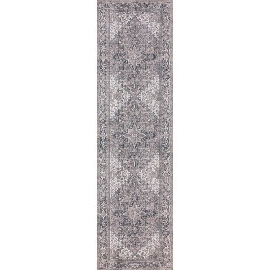 Amanti AM3 Taupe 2'3" x 7'7" Runner Rug