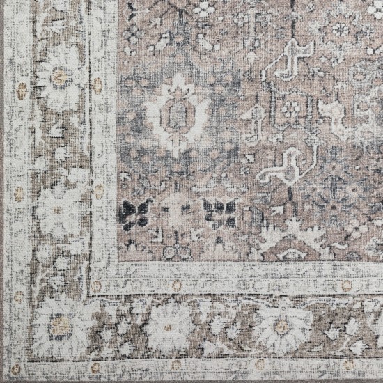 Amanti AM4 Mushroom 2'3" x 7'7" Runner Rug