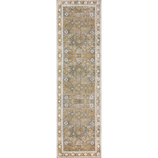 Amanti AM4 Walnut 2'3" x 7'7" Runner Rug