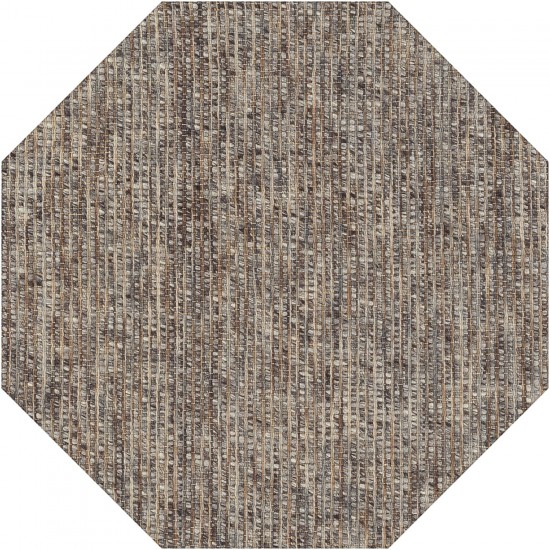 Bondi BD1 Coffee 10' x 10' Octagon Rug