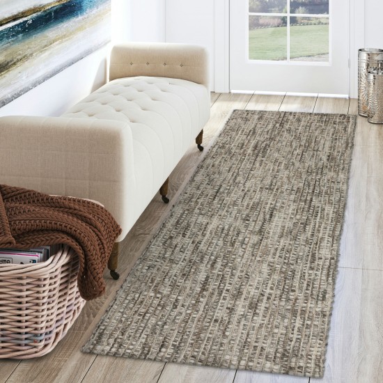 Bondi BD1 Coffee 2'6" x 12' Runner Rug