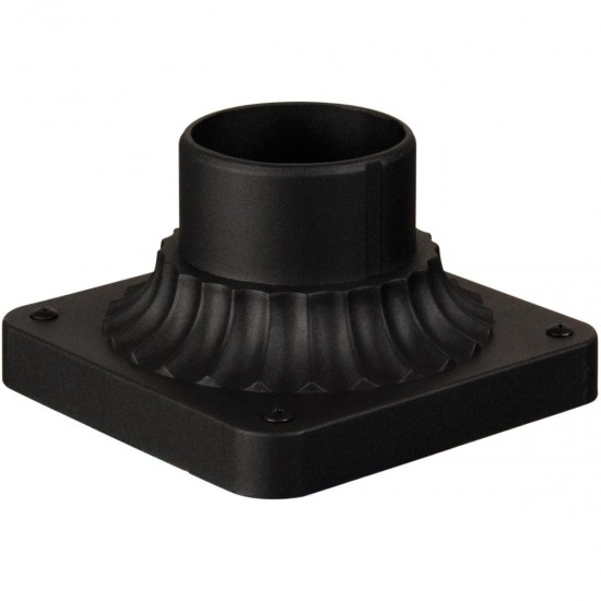 3.5" Post Adapter Base in Matte Black