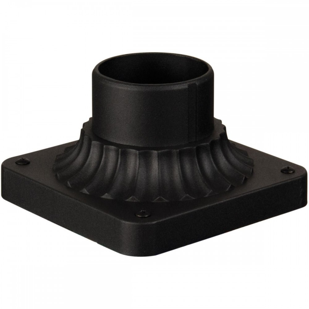 3.5" Post Adapter Base in Matte Black