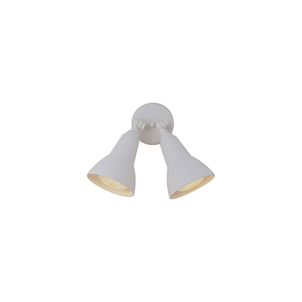 2 Light Directional Bullet in Matte White