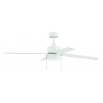 52" Targas Ceiling Fan w/Light Kit - BNK w/ Silver Blades, TG52BNK3-52BN