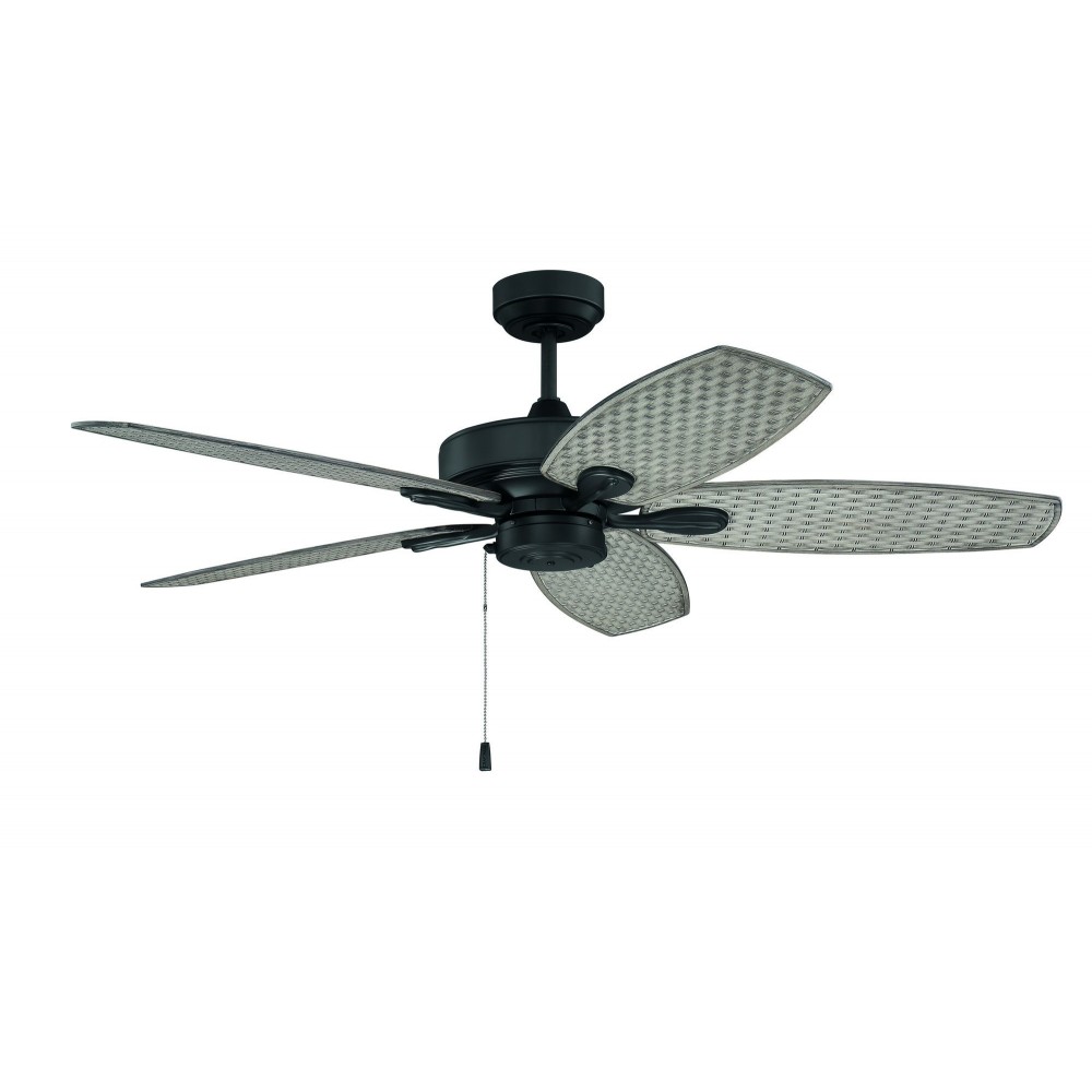 52" Retreat Ceiling Fan in Flat Black