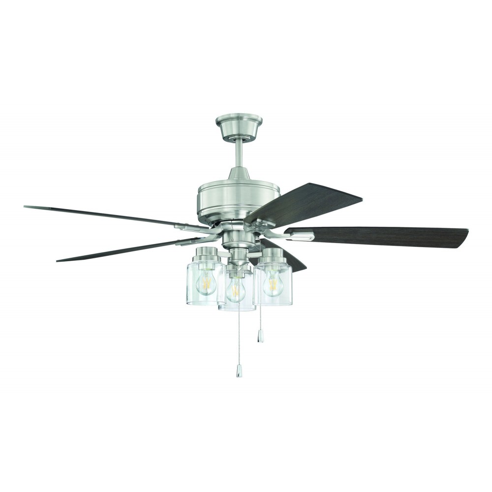 52" Kate Ceiling Fan in Brushed Polished Nickel