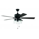 52" Kate Ceiling Fan in Flat Black