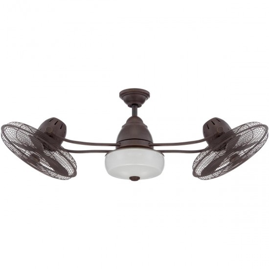 14" Bellows II Ceiling Fan in Aged Bronze Textured