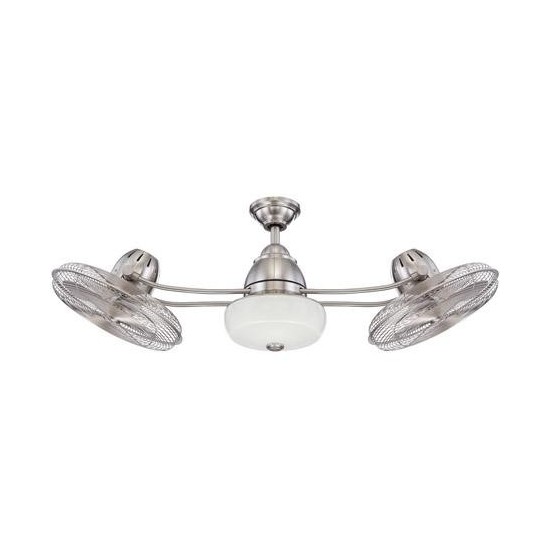 14" Bellows II Ceiling Fan in Brushed Polished Nickel