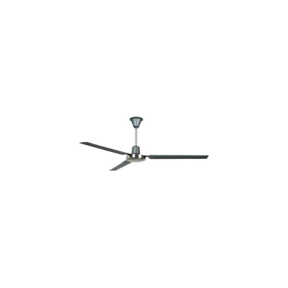 56" Utility Ceiling Fan in Titanium/Brushed Chrome