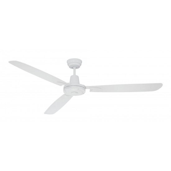 58" Velocity Ceiling Fan in White