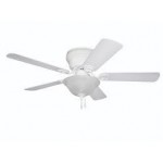 42" Wyman Ceiling Fan in White, WC42WW5C1