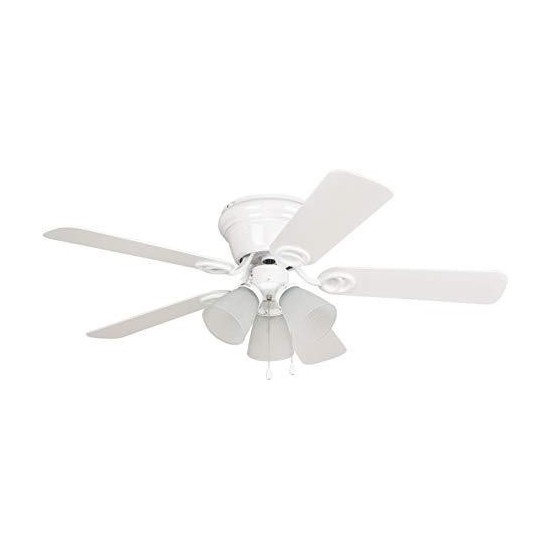 42" Wyman Ceiling Fan in White, WC42WW5C3F