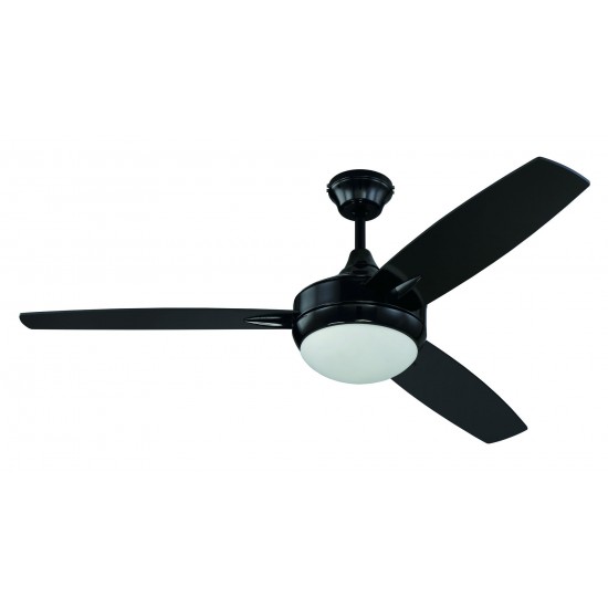 52" Targas Ceiling Fan in Gloss Black, TG52GBK3