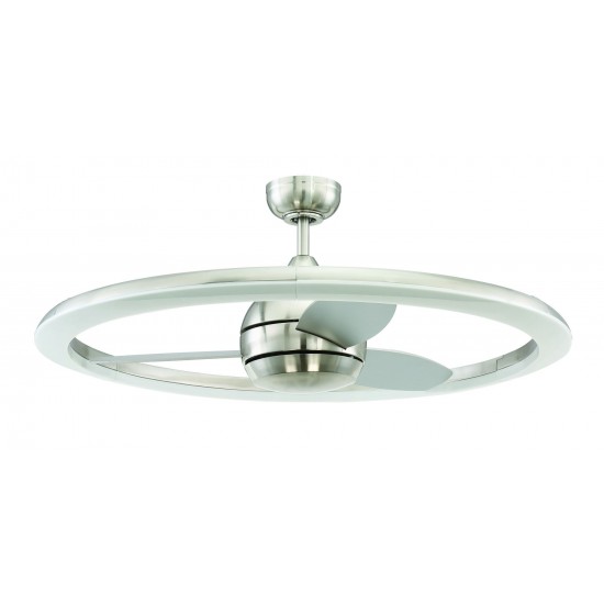 30" Anillo Ceiling Fan in Brushed Polished Nickel