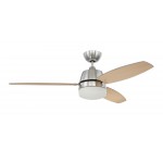 52" Beltre Ceiling Fan in Brushed Polished Nickel, BEL52BNK3-LED