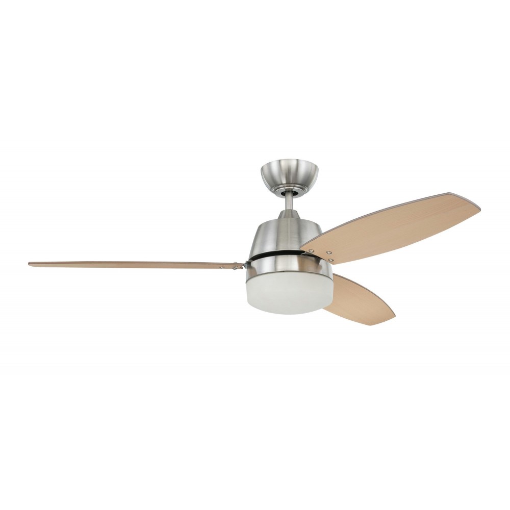 52" Beltre Ceiling Fan in Brushed Polished Nickel, BEL52BNK3-LED