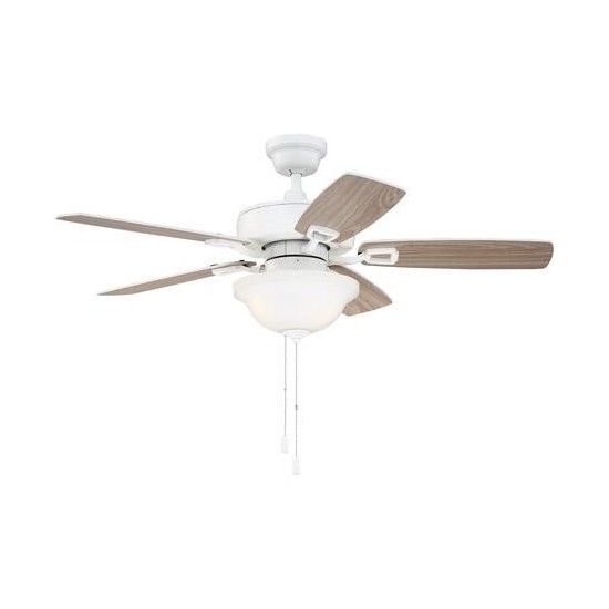 42" Twist N Click Ceiling Fan in White