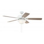 52" Twist N Click Ceiling Fan in White, TCE52W5C1