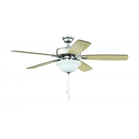 52" Twist N Click Ceiling Fan in Brushed Polished Nickel, TCE52BNK5C1