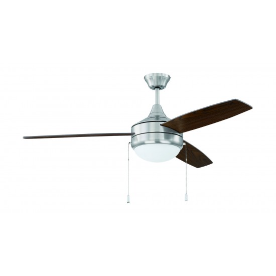 52" Phaze 3 Ceiling Fan in Brushed Polished Nickel, PHA52BNK3