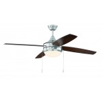 52" Phaze 4 Ceiling Fan in Brushed Polished Nickel, PHA52BNK4