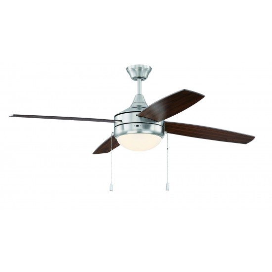 52" Phaze 4 Ceiling Fan in Brushed Polished Nickel, PHA52BNK4